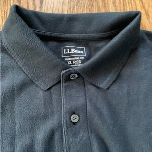 LL Bean Traditional Fit Long Sleeves Cotton Polo XL